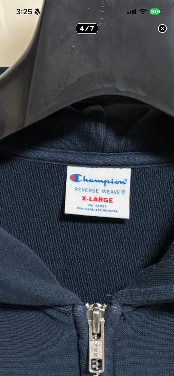 챔피온 리버스위브 후드집업 상품이미지3