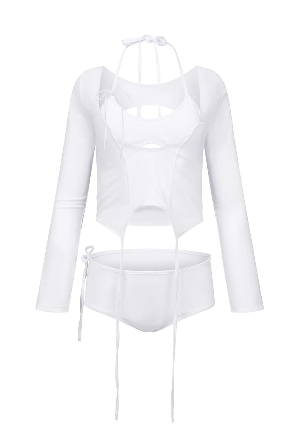 나체 NACHE 수영복 (garter swim suit white) 상품이미지6