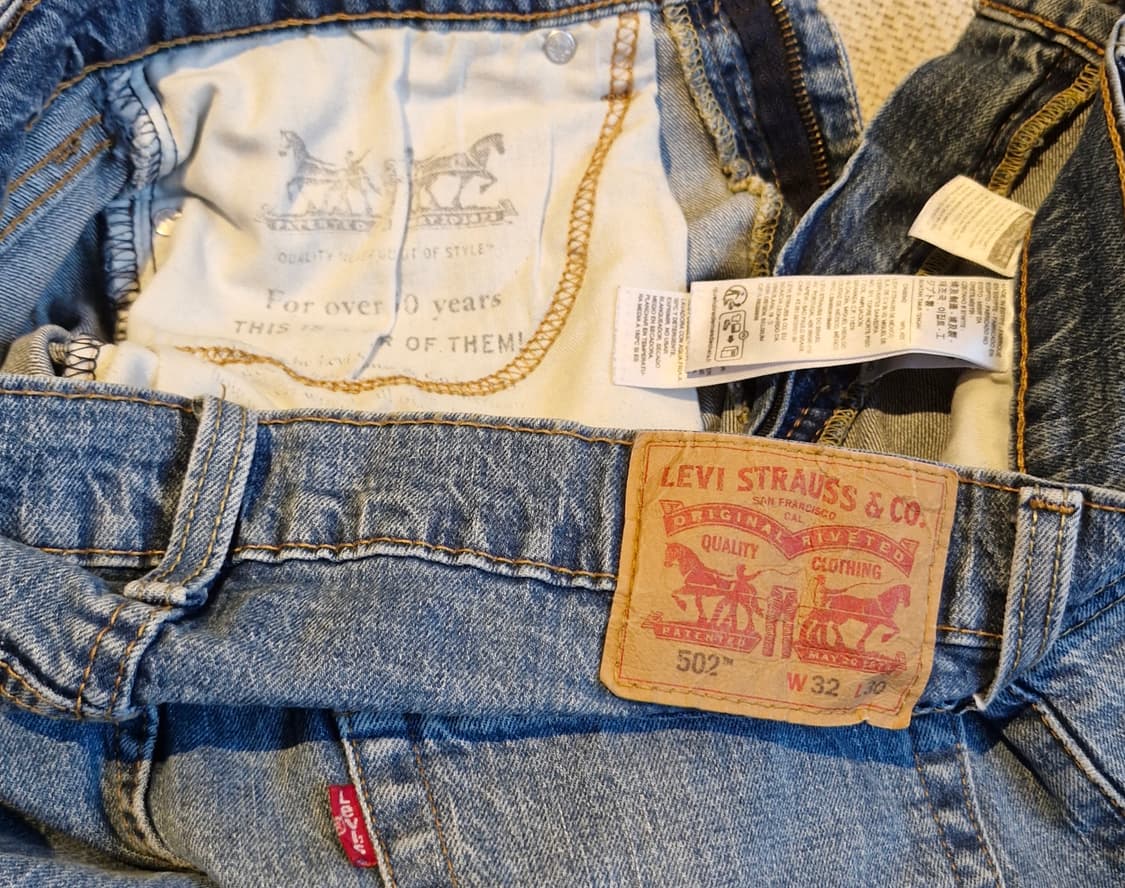 리바이스 502 레귤러 테이퍼드 핏 32 상품이미지6