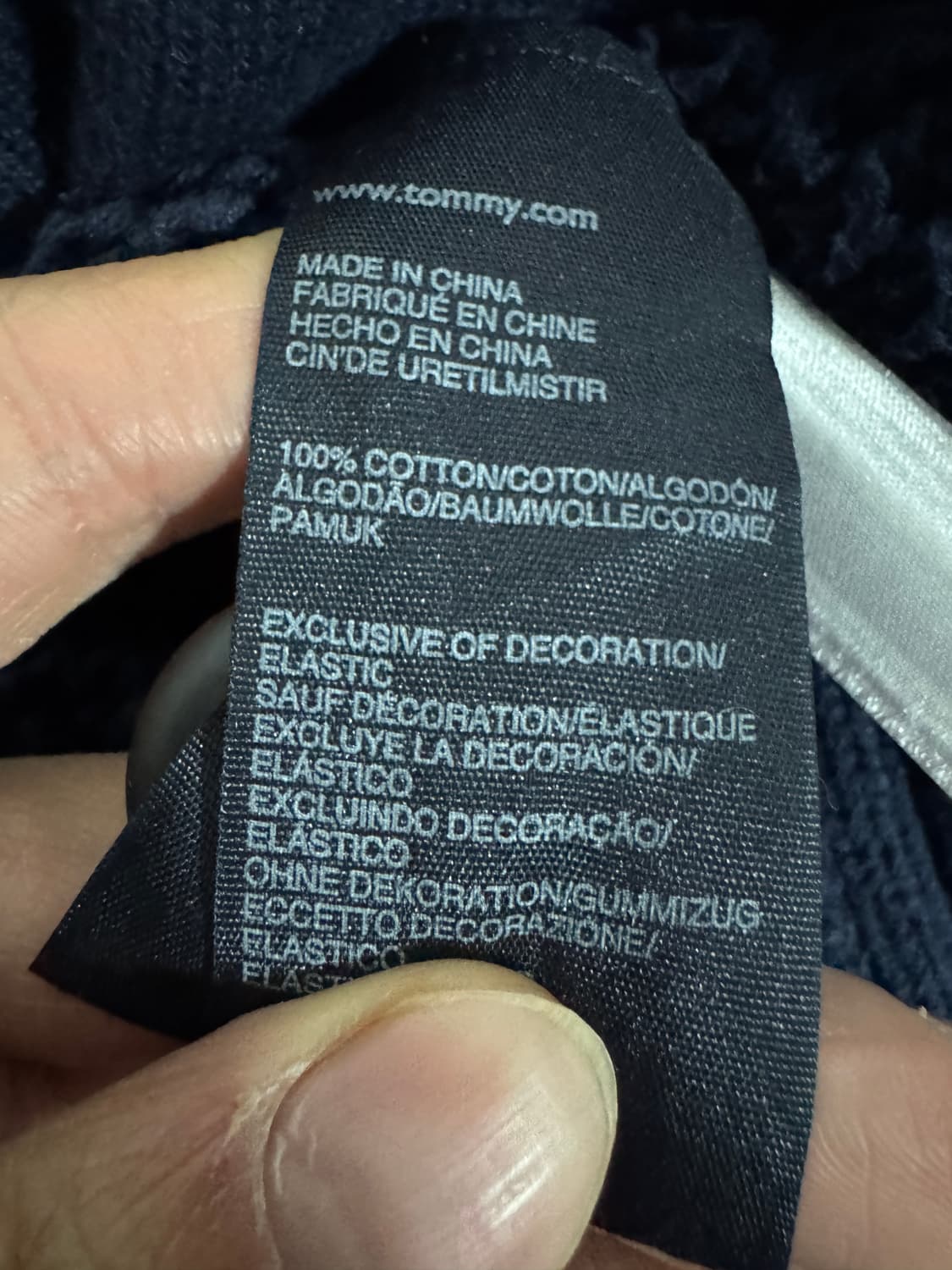 타미힐피거 숄카라 코튼 니트 가디건 상품이미지4