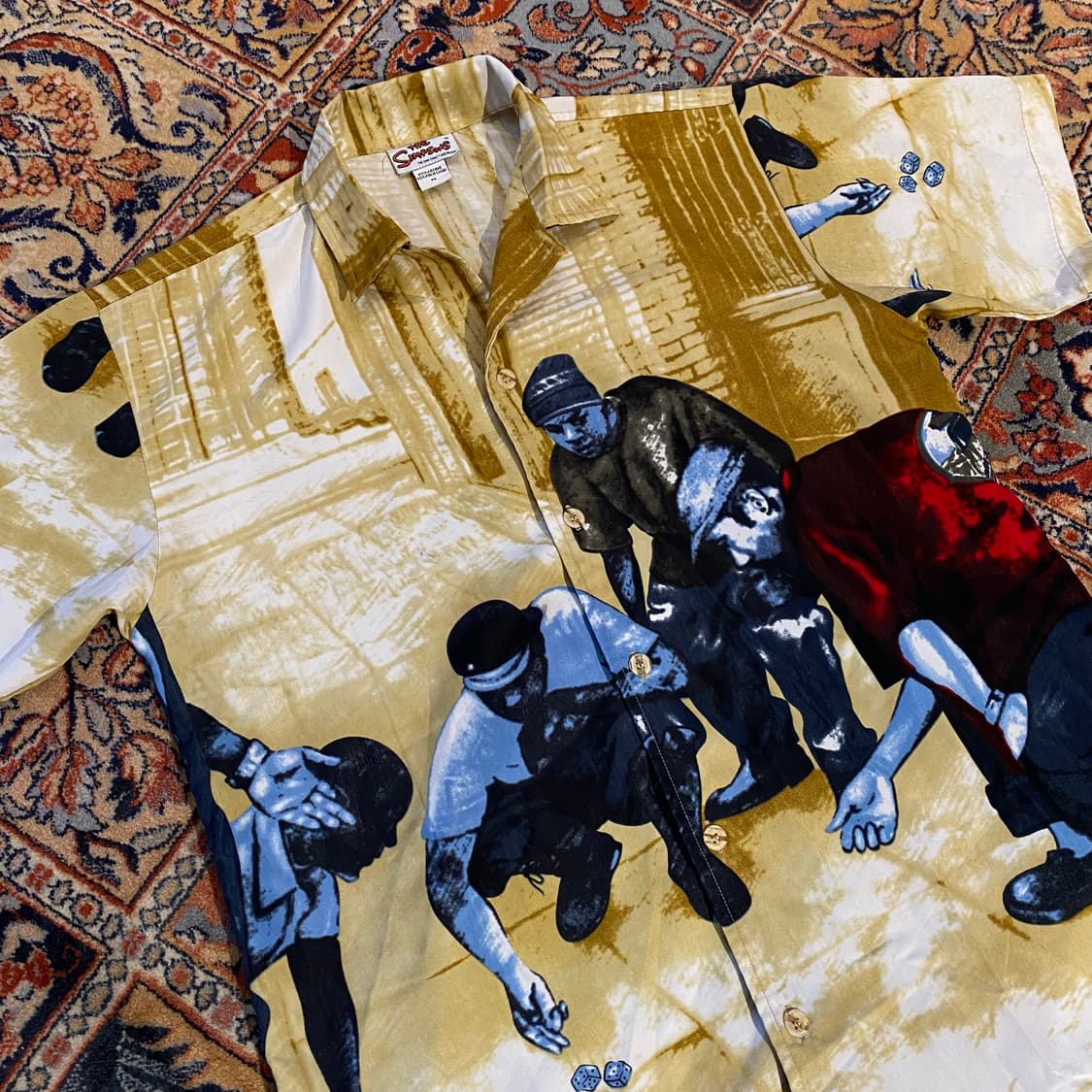 🌊the simpsons full-print opencollar 셔츠 상품이미지3