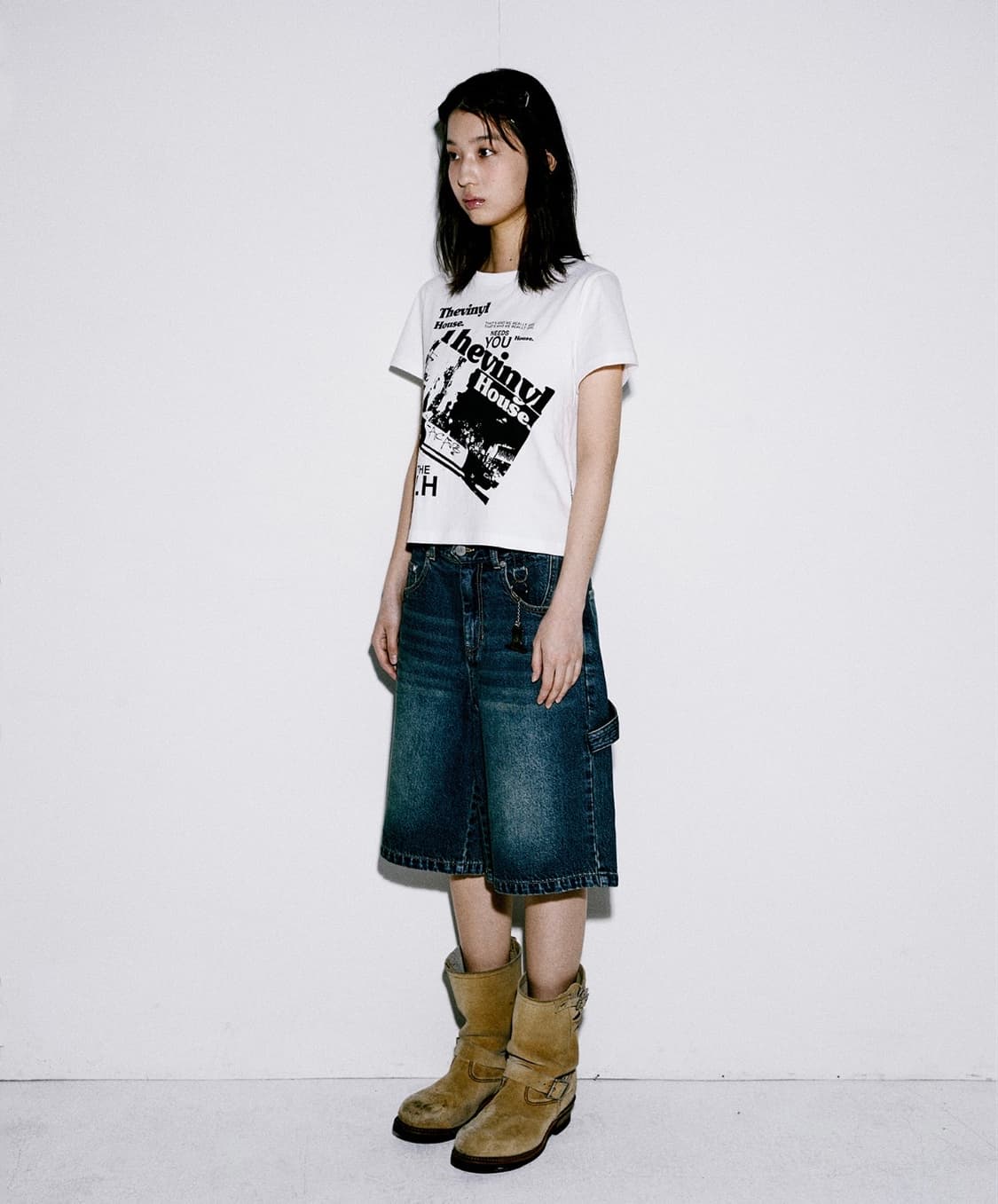 CARPENTER DENIM SHORTS BLUE (VH2EMUPA60A 상품이미지3