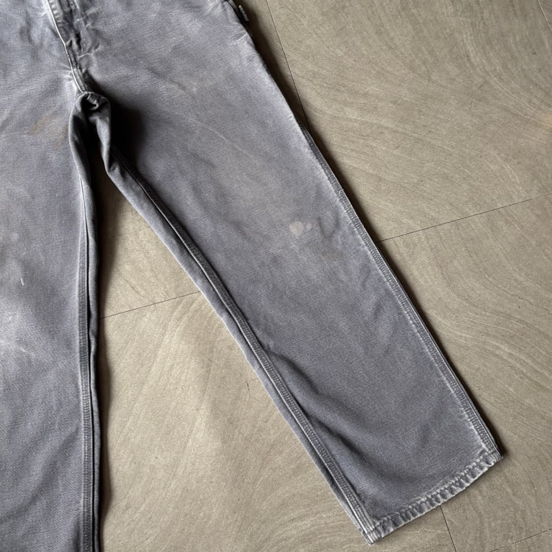 칼하트 정품 오리지널 페트롤 블루 싱글니 카펜터 팬츠 상품이미지8