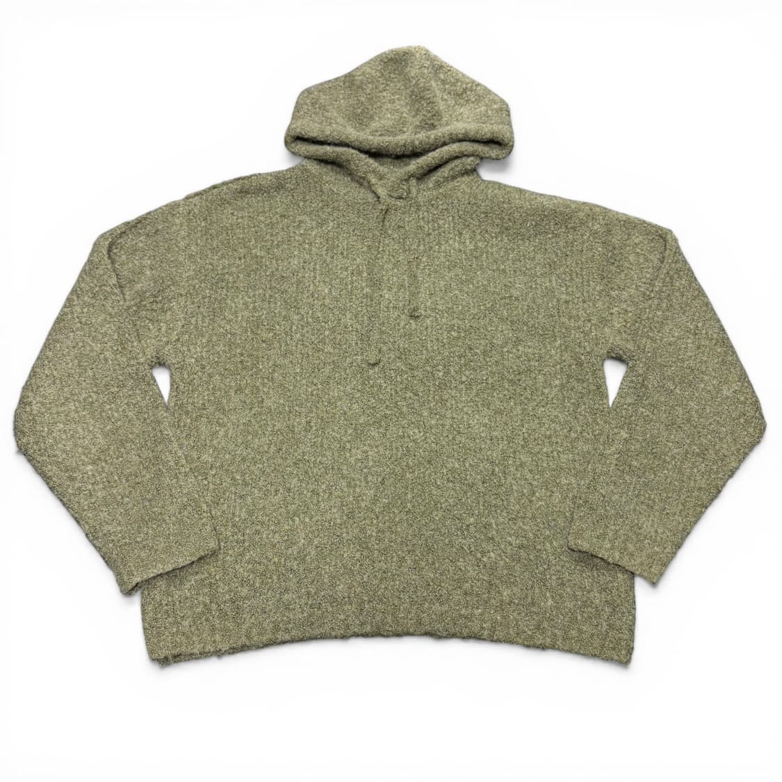 M 쿠어 COOR 카키 부클레 니트후드 상품이미지1