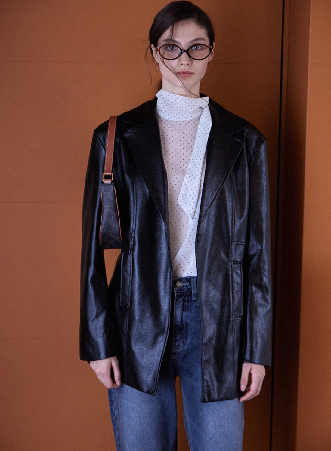 헤인트 SEE-THROUGH DOT TIE BLOUSE 아이보리 상품이미지4