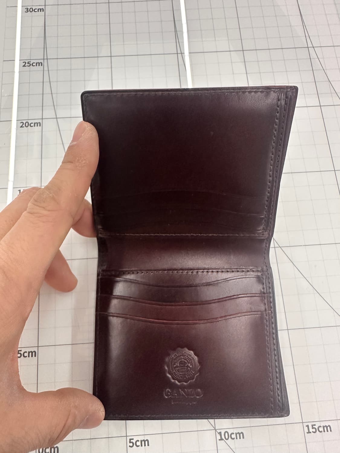 간조 코도반 버건디 반지갑 상품이미지2