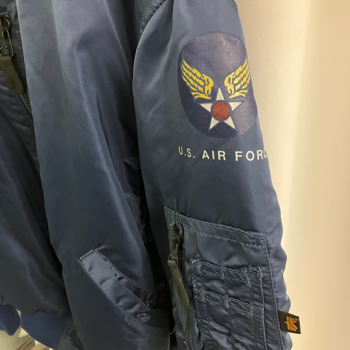 알파인더스트리 네이비 ma-1 L 상품이미지4