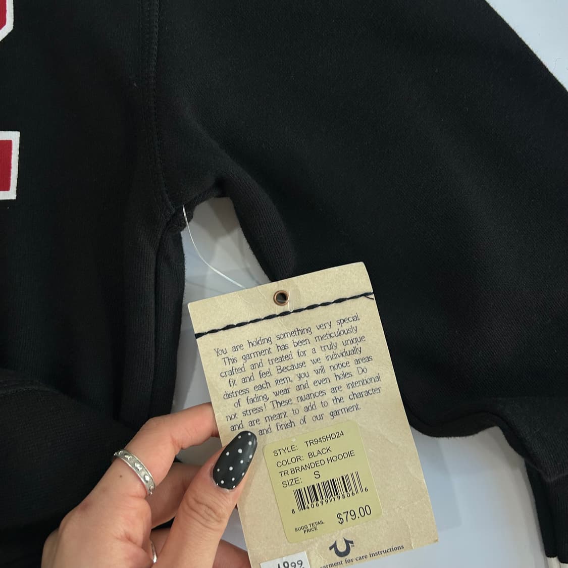 Truereligion 트루릴리젼 데드스탁 레드로고 백포인트 후드집업   상품이미지10