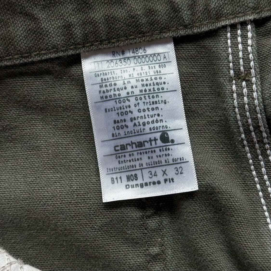 칼하트 B11 싱글니 카펜터 팬츠 상품이미지9