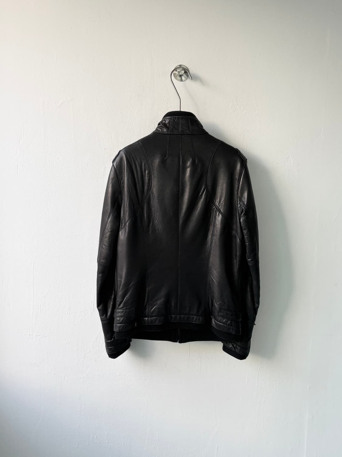 캘빈클라인 램스킨 바이커 레더 블루종  상품이미지5