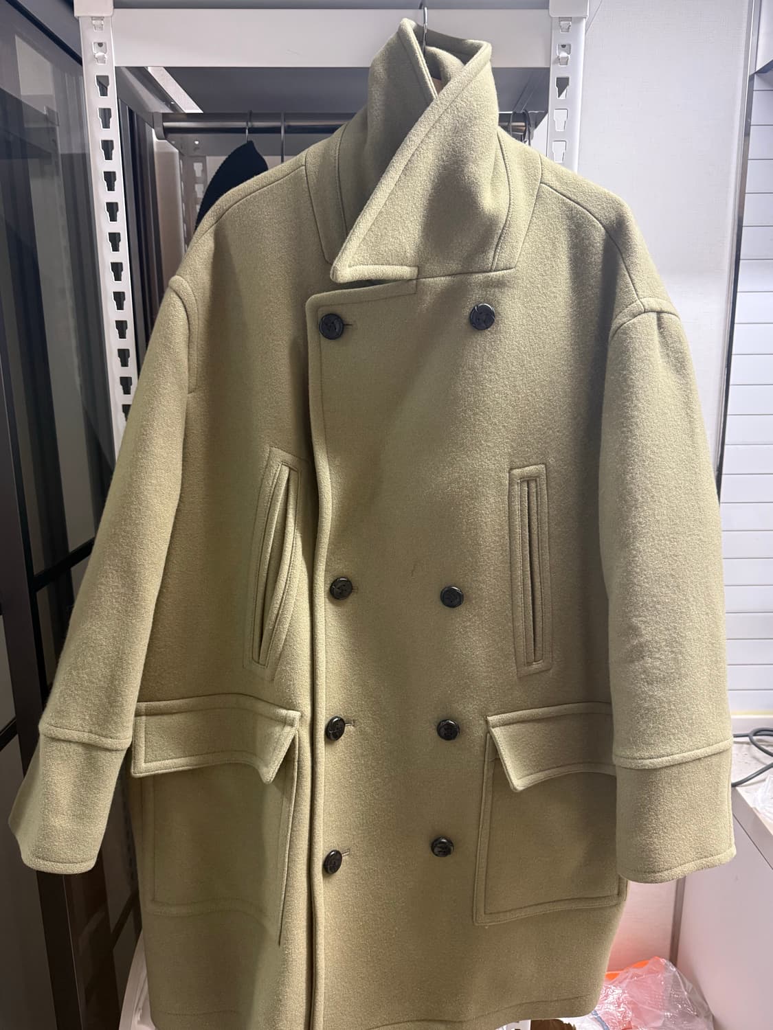 에프터프레이 셔먼 더블 피코트 모카 M 상품이미지2