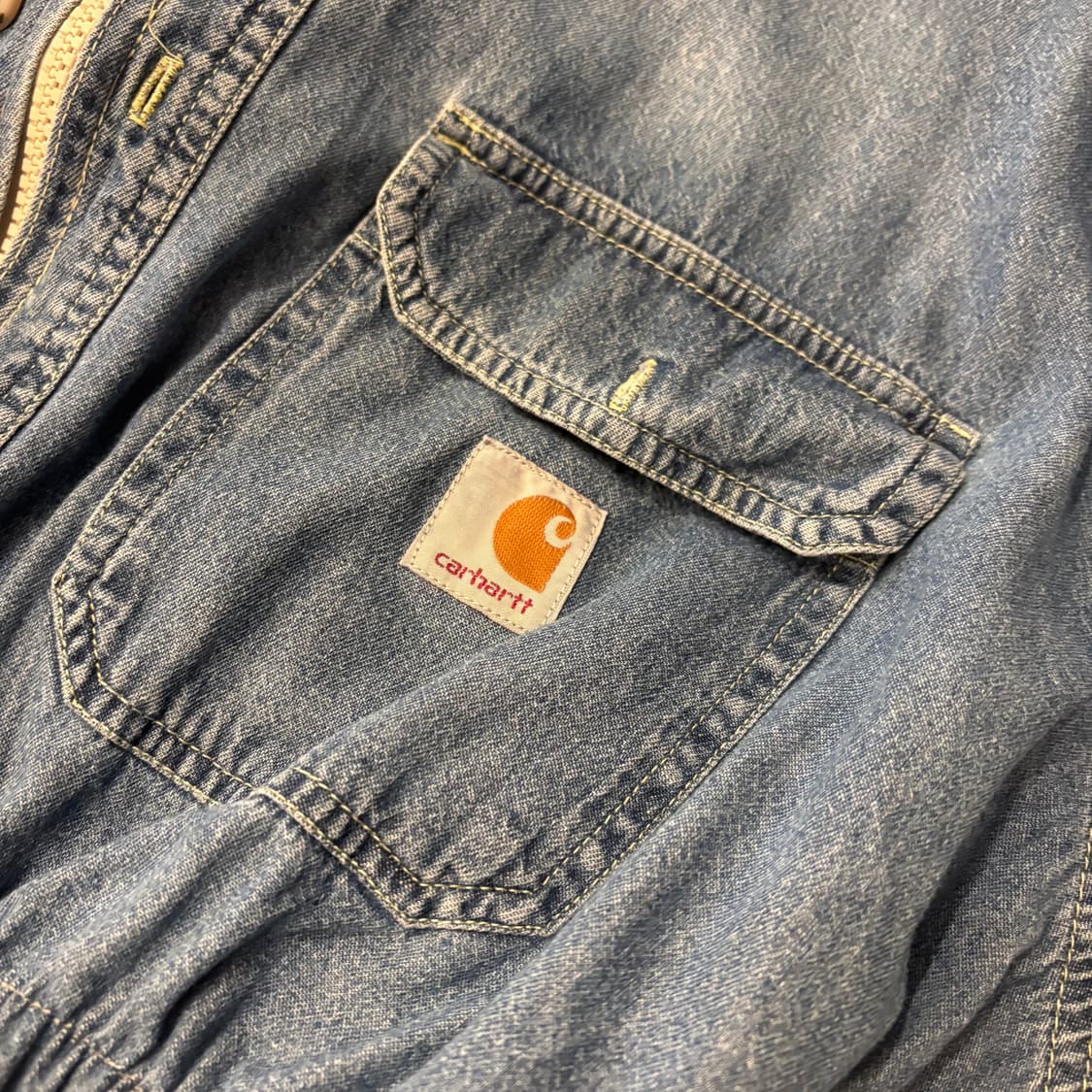 칼하트 커스텀 크롭 셔츠 ⭐️850 상품이미지2