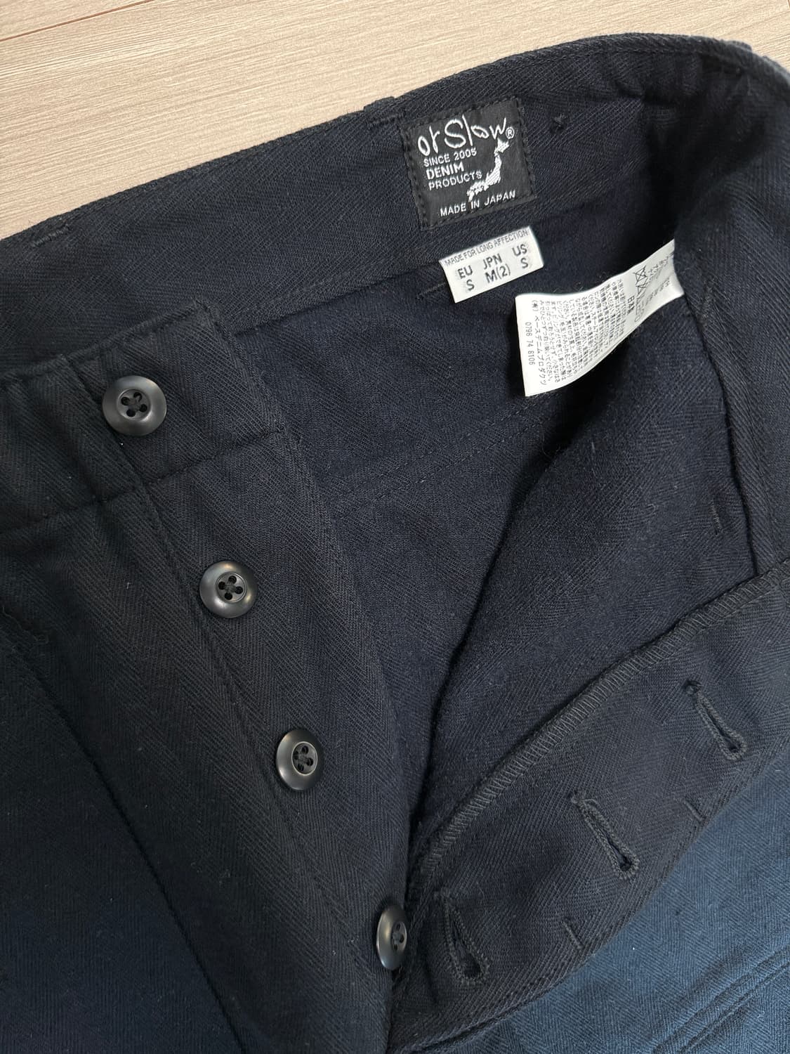 orslow 오어슬로우 퍼티그 레귤러핏 2사이즈 울혼방 초레어템 상품이미지2