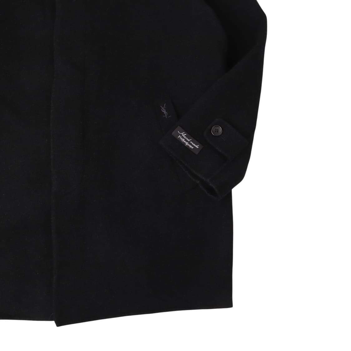 입생로랑 핸드메이드 ysl로고 울 하프 코트 상품이미지4