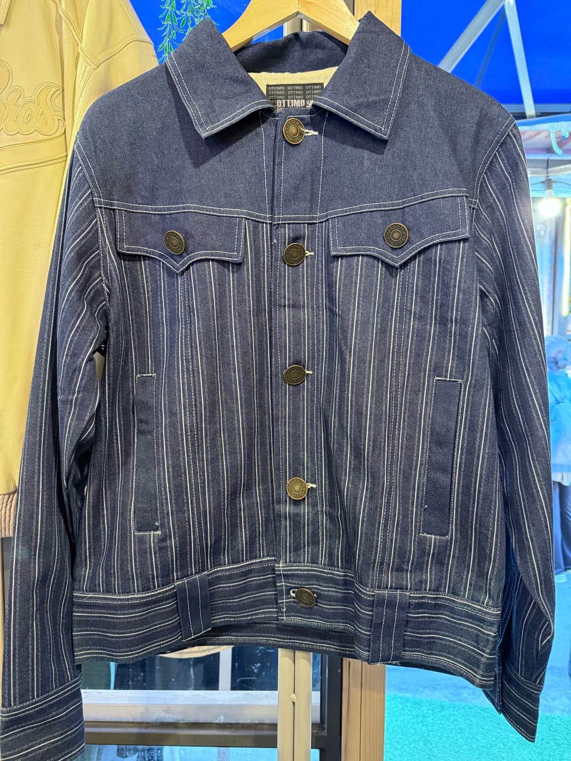 빈티지 스트라이프 청자켓 상품이미지1