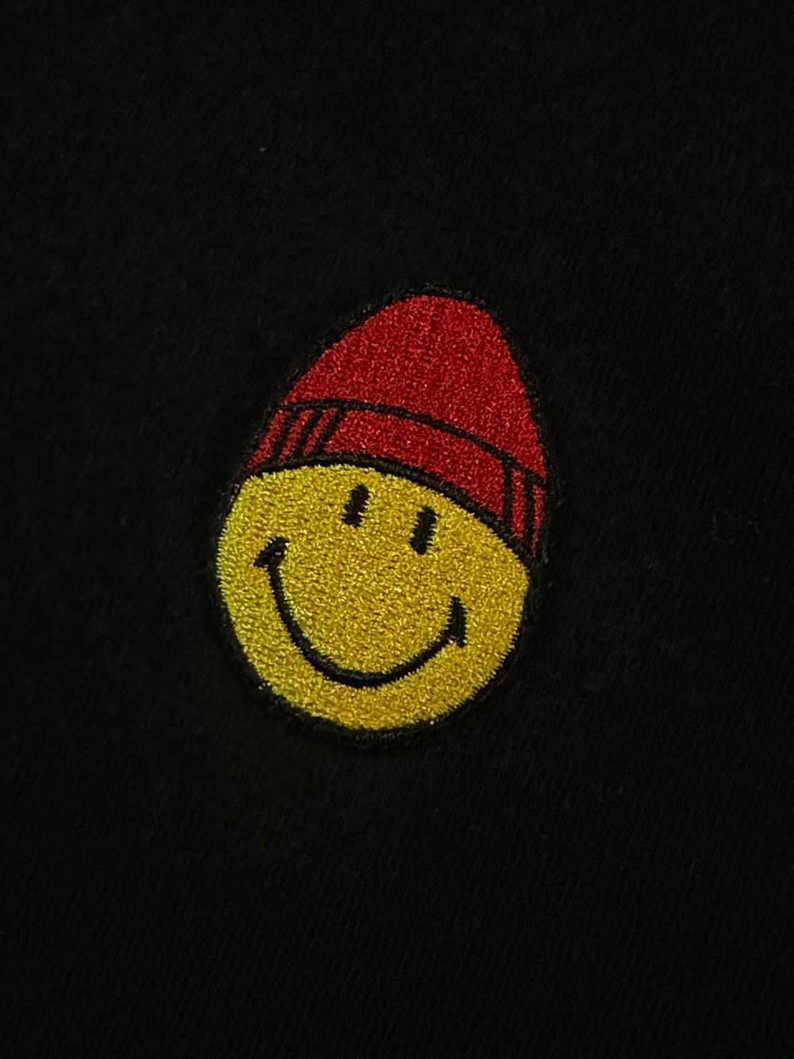 20SS 아미 AMI 스마일리 패치 반팔 티셔츠 블랙 상품이미지3