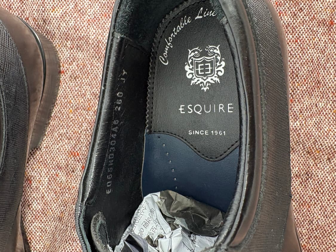 Esquire 블랙 레더 옥스퍼드 슈즈 (260)a234 상품이미지2