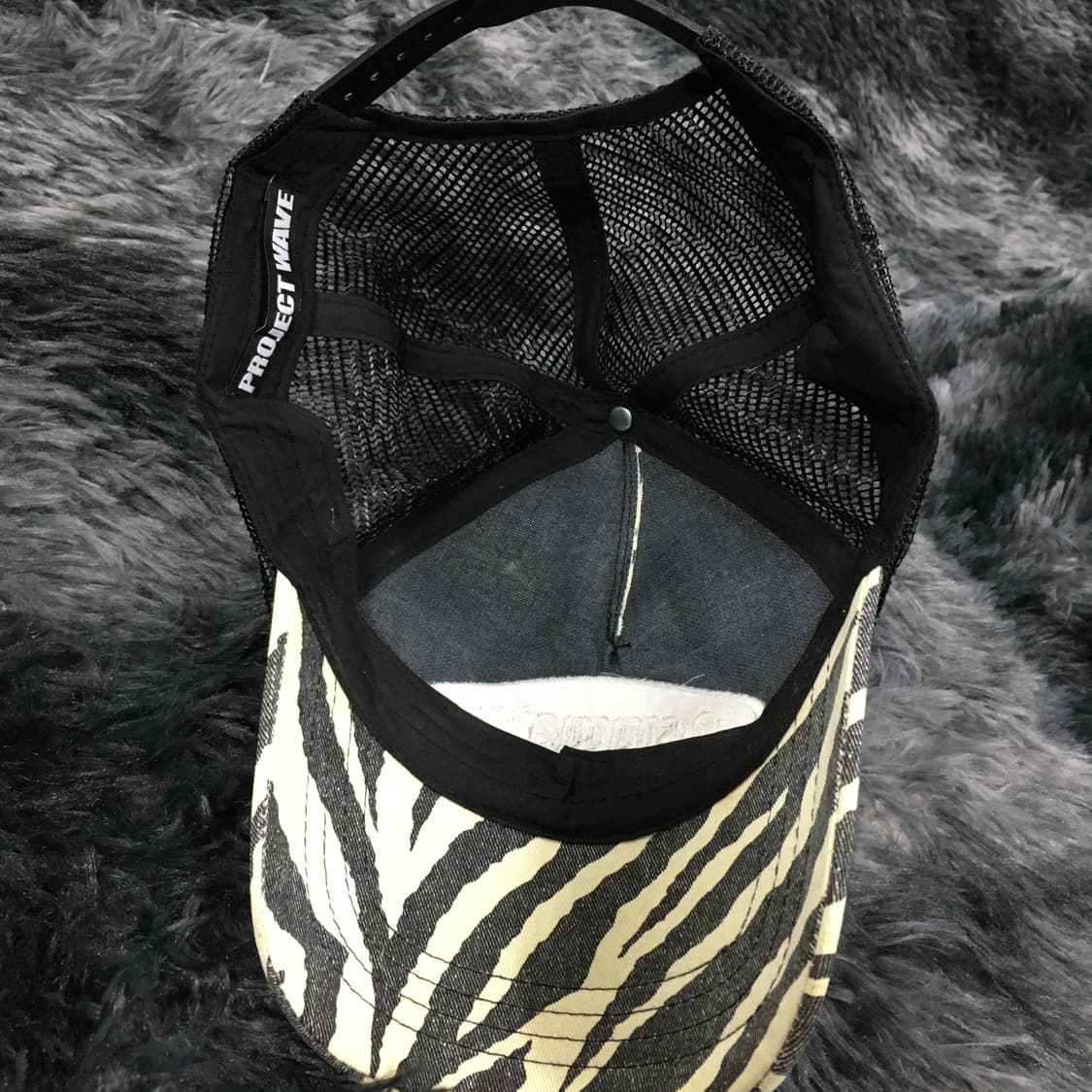 투티/0362 PROJECT WAVE 얼룩말 지브라 패턴 호피 메쉬 캡 상품이미지5