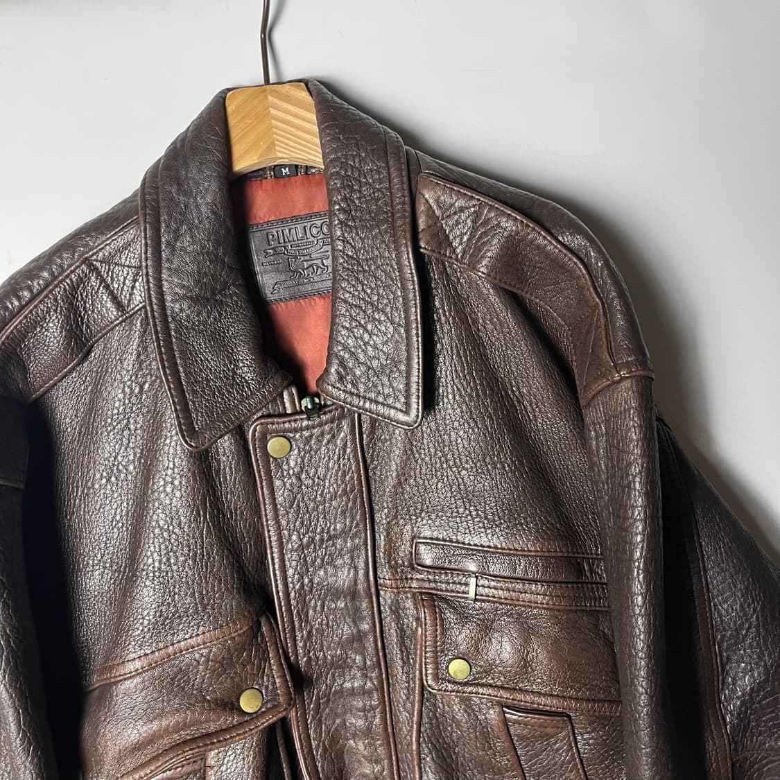 [PIMLICO] 핌리코 램스킨 레더 봄버자켓 상품이미지2