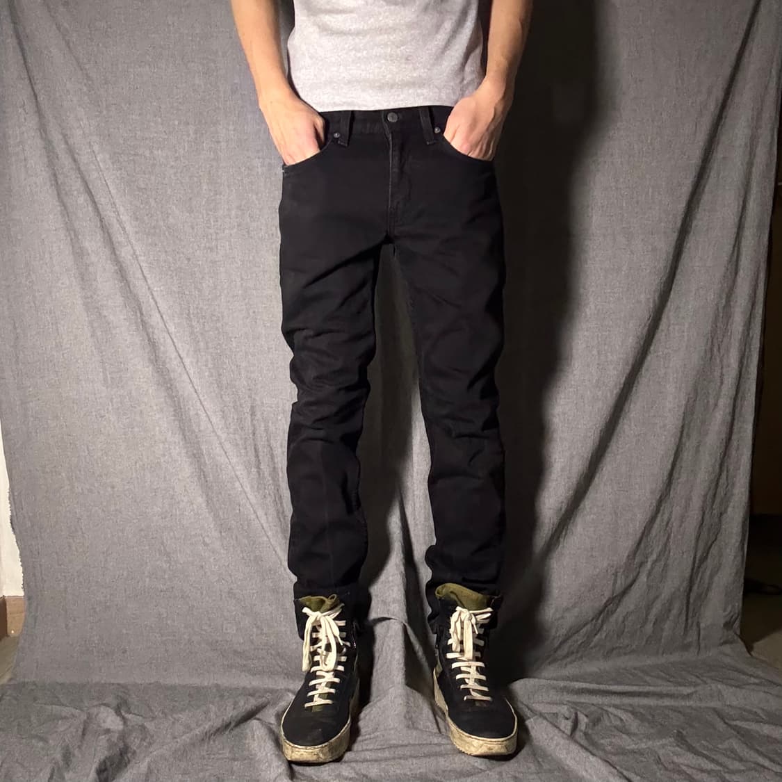 리바이스 502 블랙진 슬림핏 상품이미지1