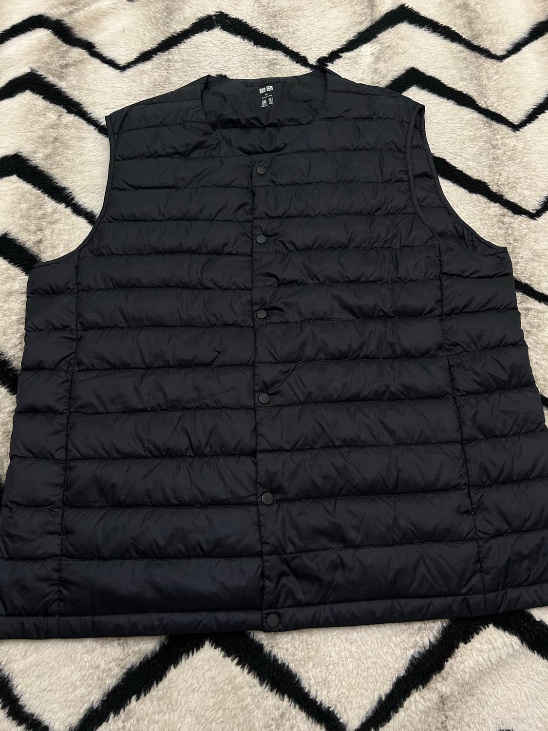 [XL]유니클로 경량 베스트/블랙 상품이미지1