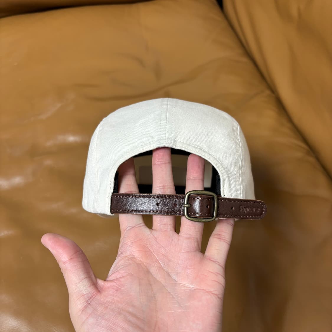 Supreme 슈프림 24ss 워시드 치노 트윌 내츄럴 캠프캡 모자 상품이미지8
