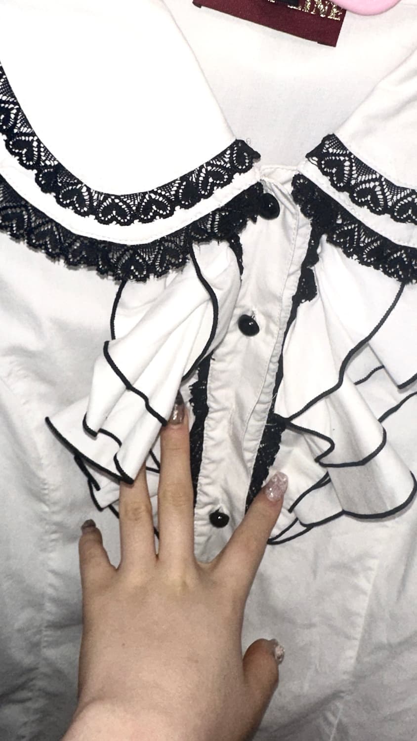 바디라인셔츠 공겜여주 고스로리타 핀터깔 대장템 서브컬쳐  상품이미지3