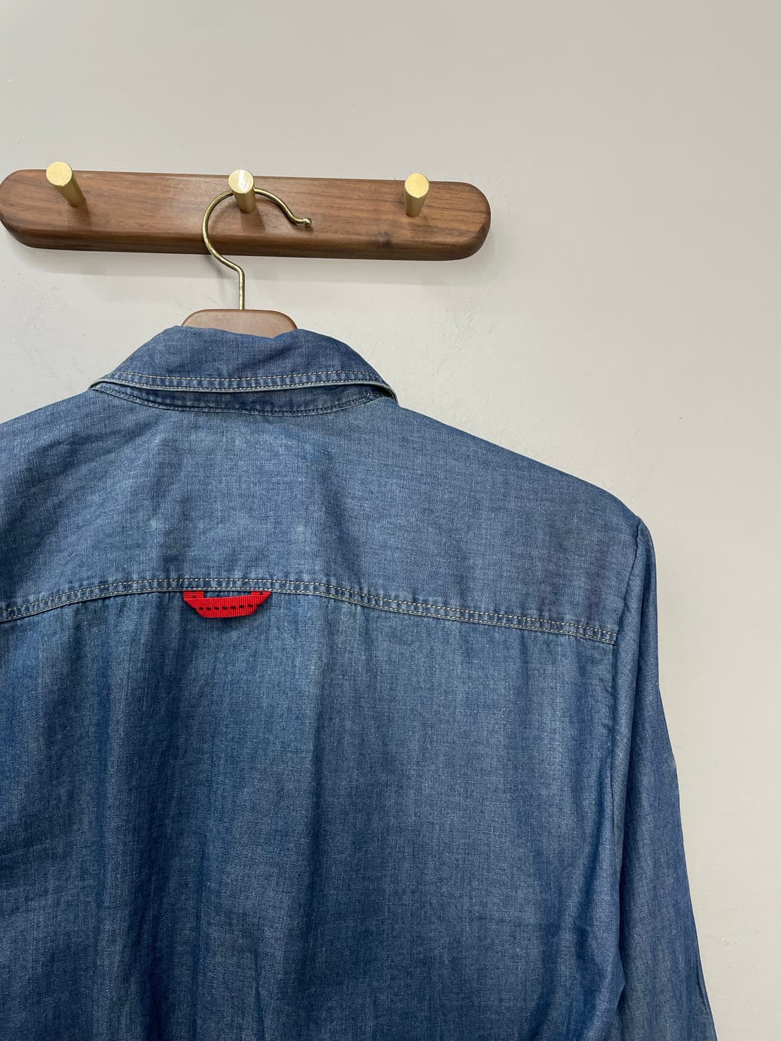 칼하트 커스텀 데님 크롭 셔츠 자켓 H1115 상품이미지5