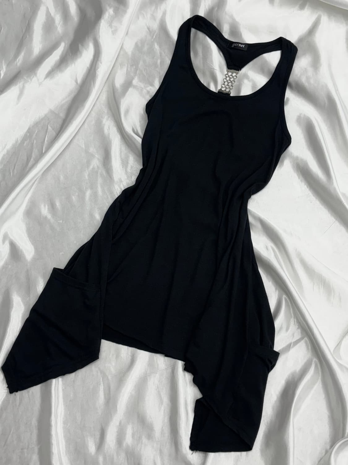 Garnet Asymmetrical Pocket Tank Dress 상품이미지4