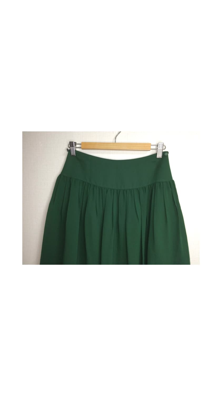 빈티지 그린 쉬폰 미디 스커트 상품이미지2