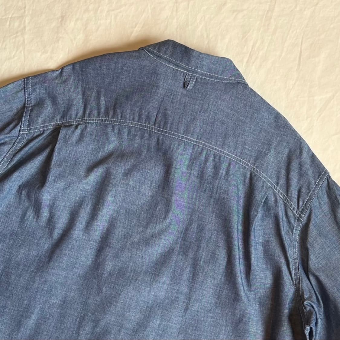 [XL 110-113] 데드스탁 네이머 클로딩 샴브레이 데님셔츠 상품이미지8