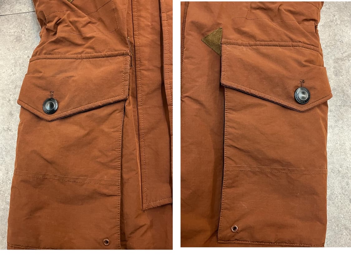 송지오 야상 후드 자켓 오렌지브라운 95 #csz220 상품이미지8