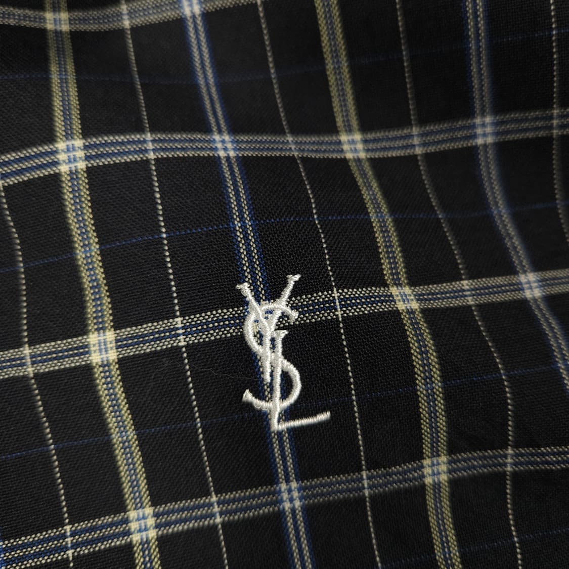 YSL 입생로랑 체크 블루종 자켓 상품이미지5