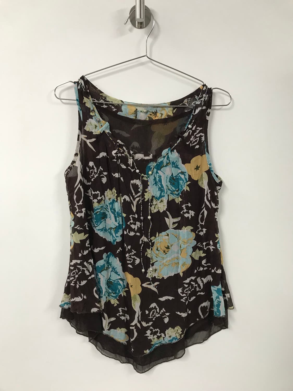 빈티지 비즈 패턴 슬리브리스 상품이미지3