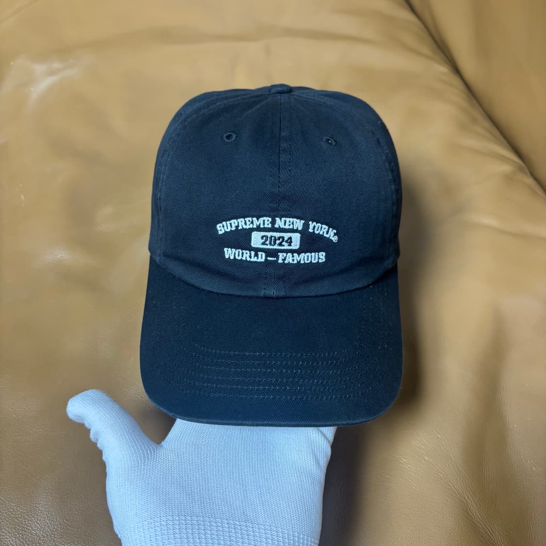 슈프림 6패널 볼캡 모자 24ss 뉴욕 아크 블랙 상품이미지2