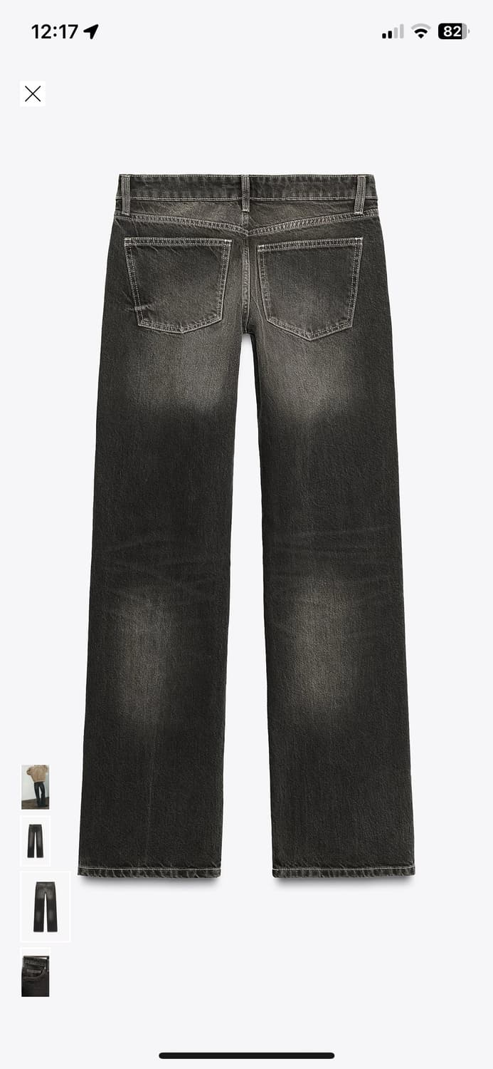 ZARA JEANS TRF WIDE LEG 로우라이즈 34 상품이미지4