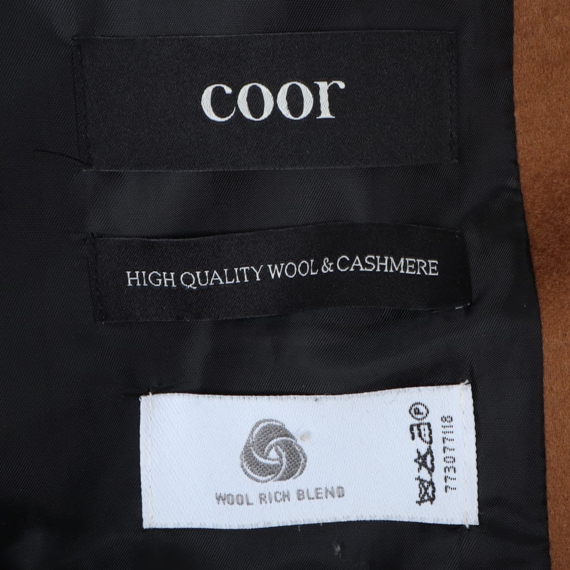 Coor 쿠어 브라운 울 캐시미어 더블 코트 상품이미지7