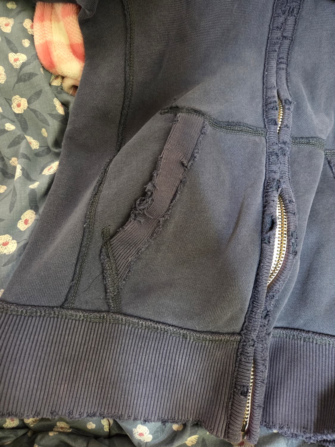 아베크롬비 빈티지 후드집업 네이비 S 상품이미지3