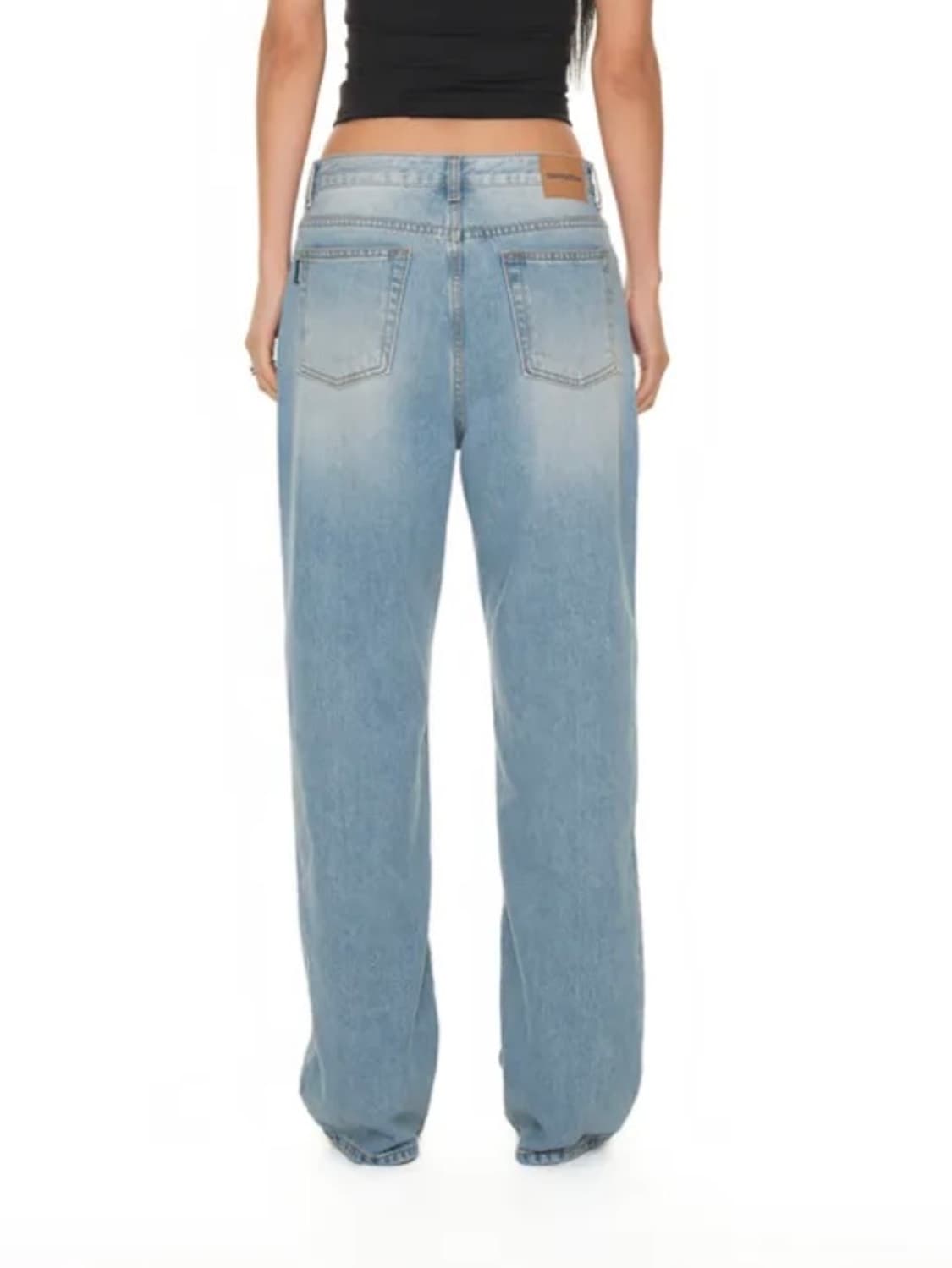 투머치택스 로우라이즈 루즈핏 진 상품이미지4