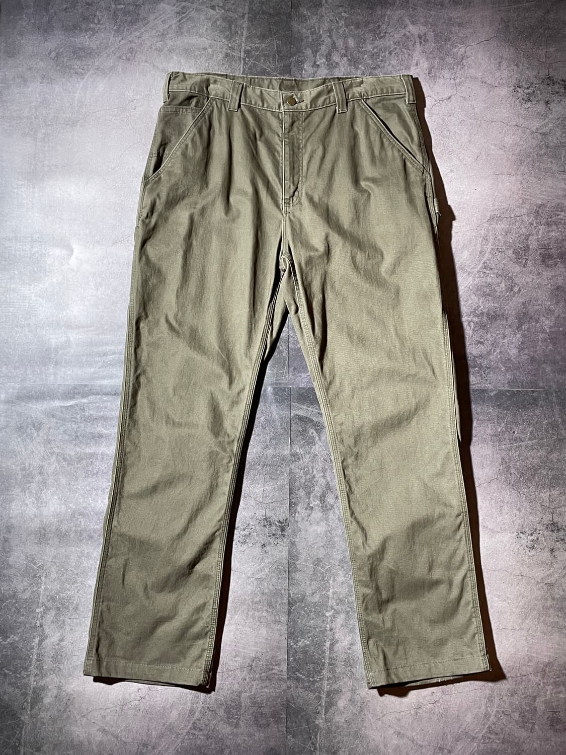 CARHARTT 칼하트 빈티지 카키 싱글니 팬츠 상품이미지1