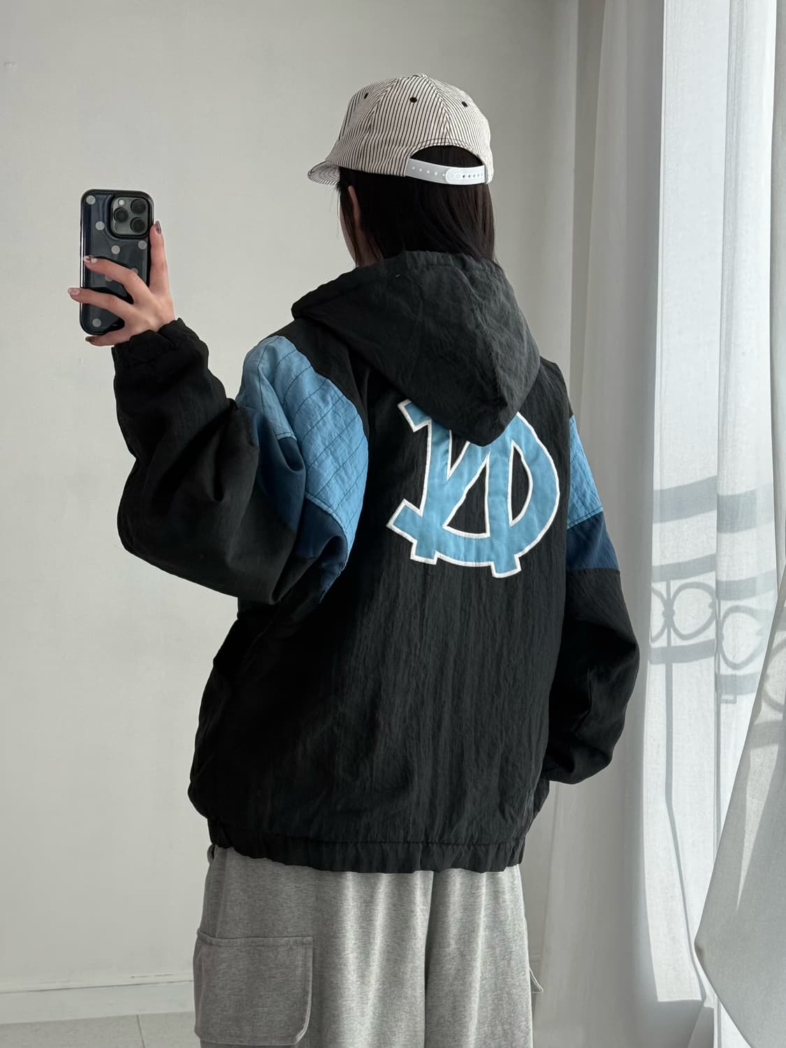 90‘s 스타터 퀄팅 후드 아노락 상품이미지2