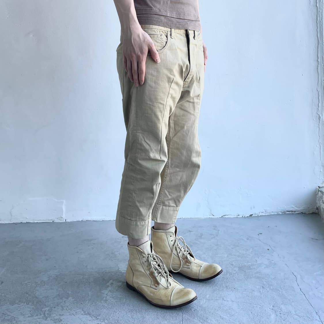 준야와타나베 크롭 팬츠 상품이미지1