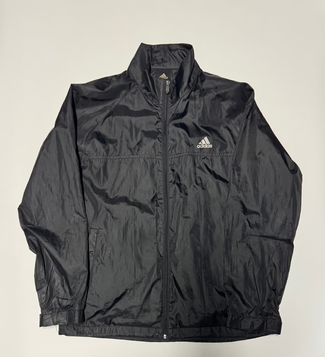 아디다스 올드스쿨 백 삼선 윈드브레이커 바람막이 자켓 L 블랙 상품이미지2