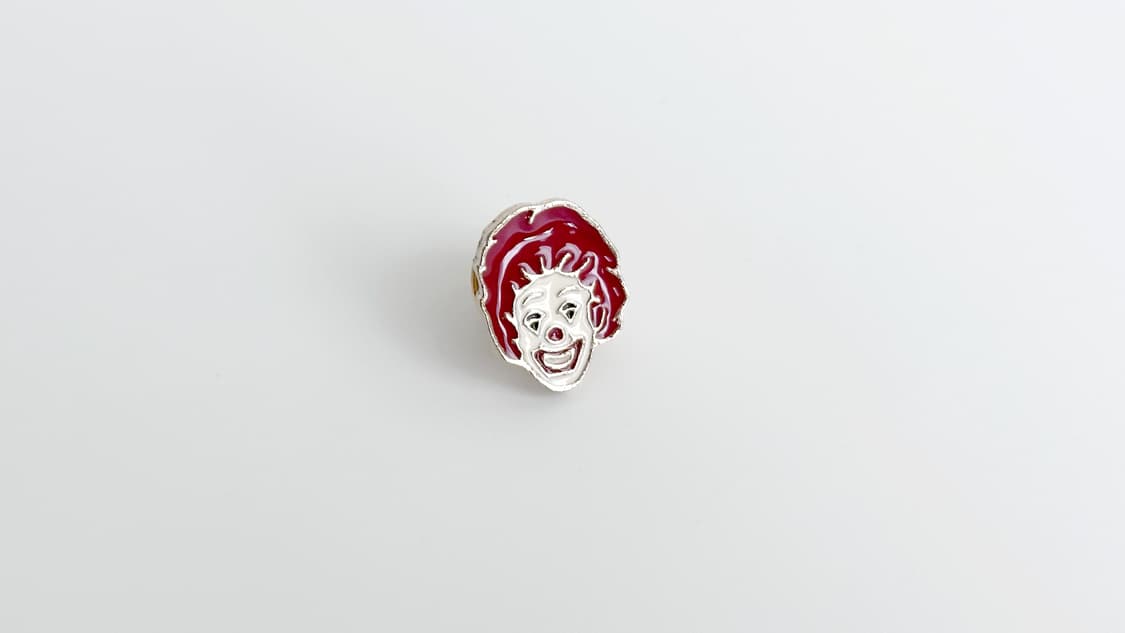 맥도날드 빈티지 크루 핀뱃지 라펠핀 ‘Ronald Face’ 상품이미지6