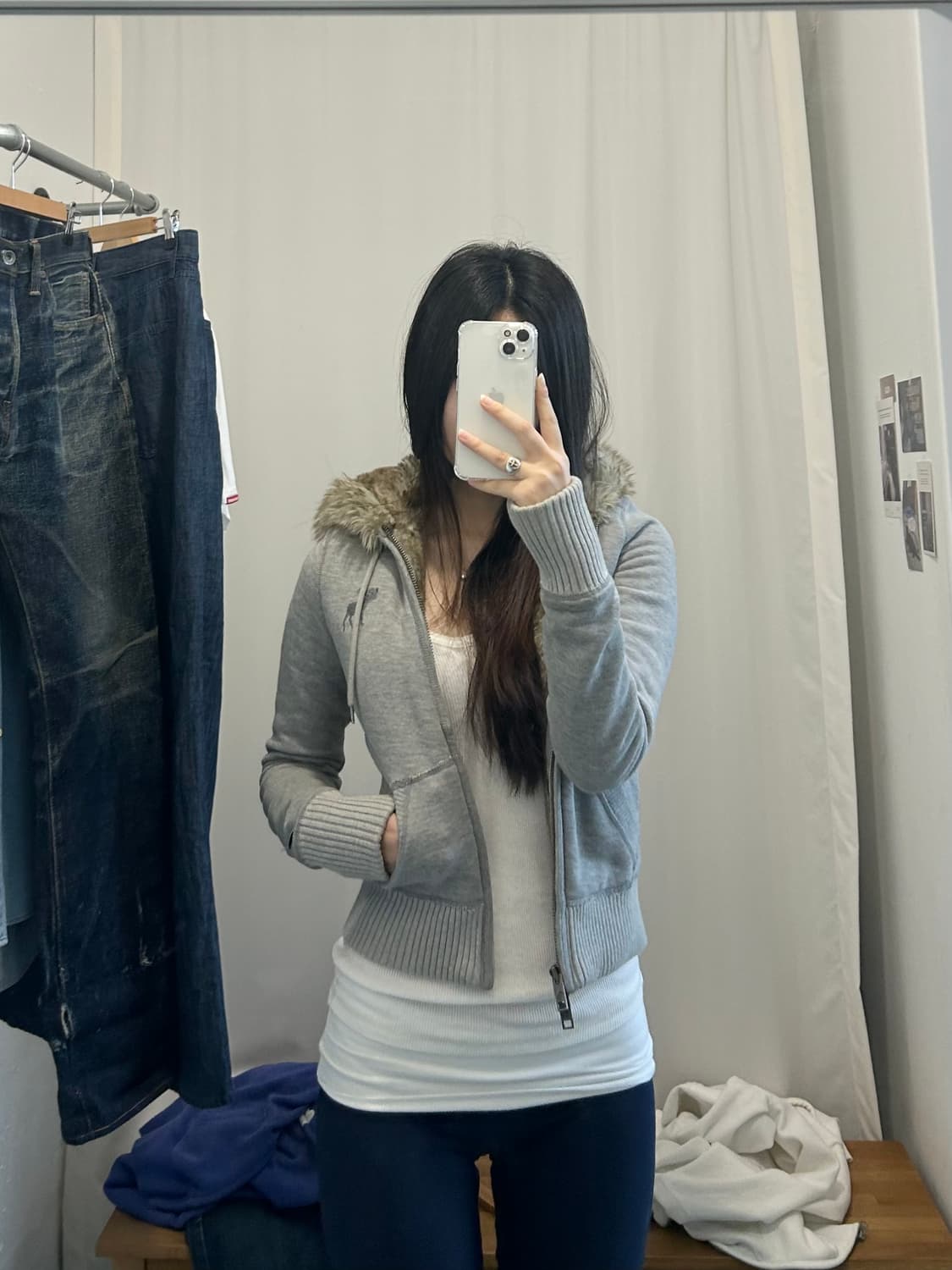 아베크롬비 울프죠 y2k 후드집업 상품이미지3