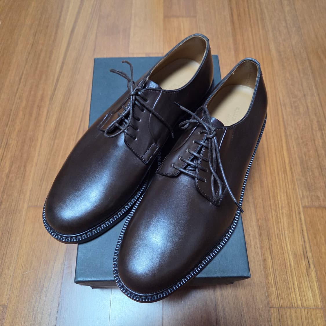 클럽모나코 브라운 더비 슈즈 US8.5사이즈 상품이미지2