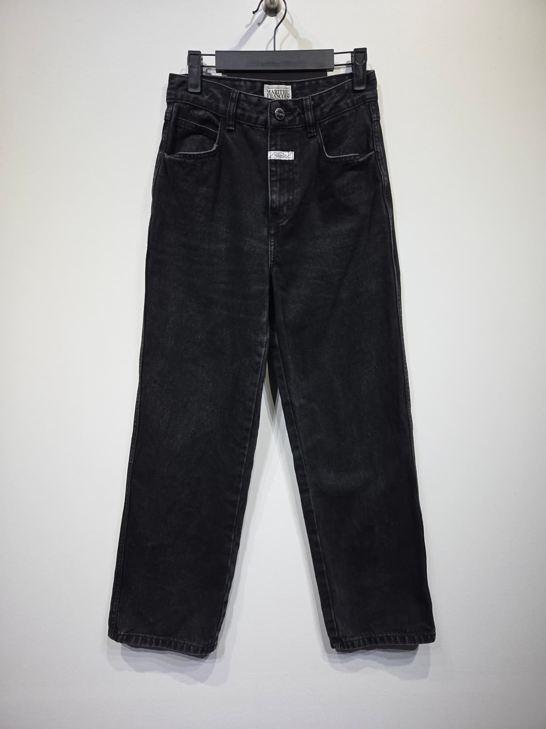 마리떼 프랑소와 저버 우먼스 블랙 데님 팬츠 상품이미지2