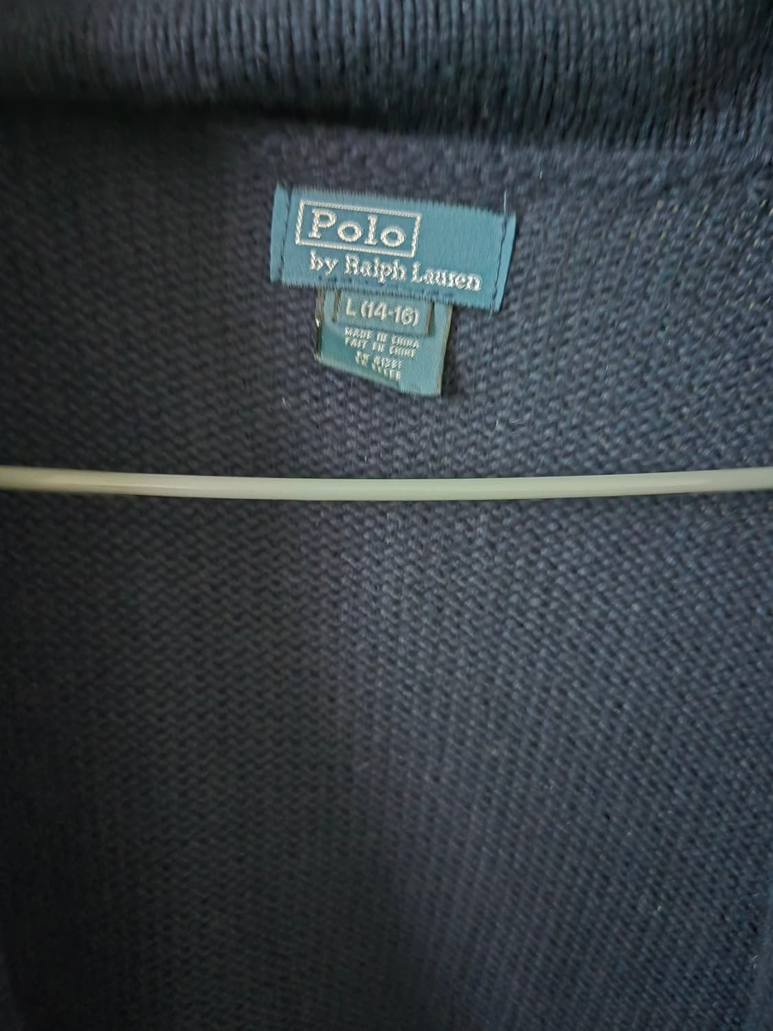 폴로 배색 가디건 상품이미지4