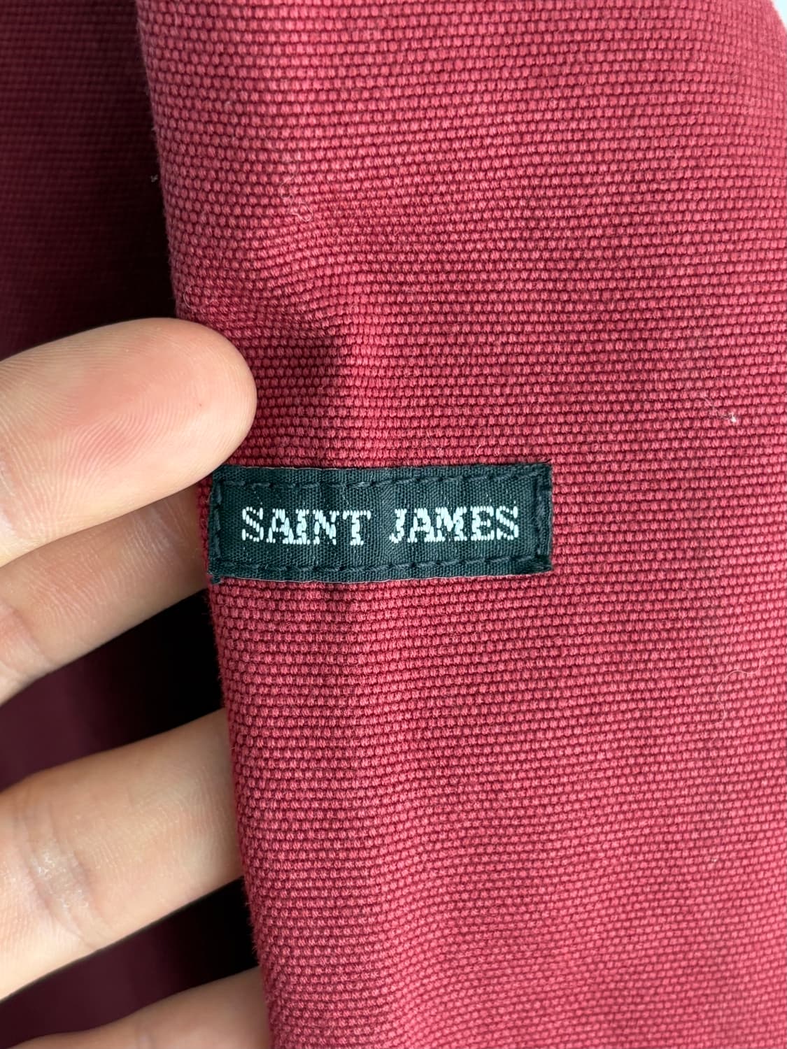Saint James 세인트 제임스 딥레드 컬러 코튼 자켓  상품이미지3
