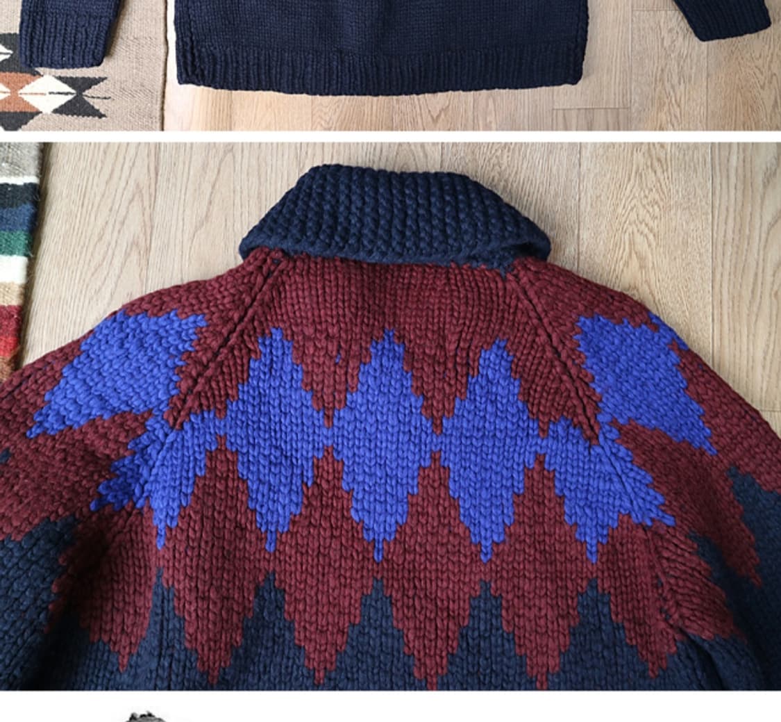 
KANATA 카나타 캐나다 핸드메이드 순모100% 코위찬 스웨터  상품이미지6